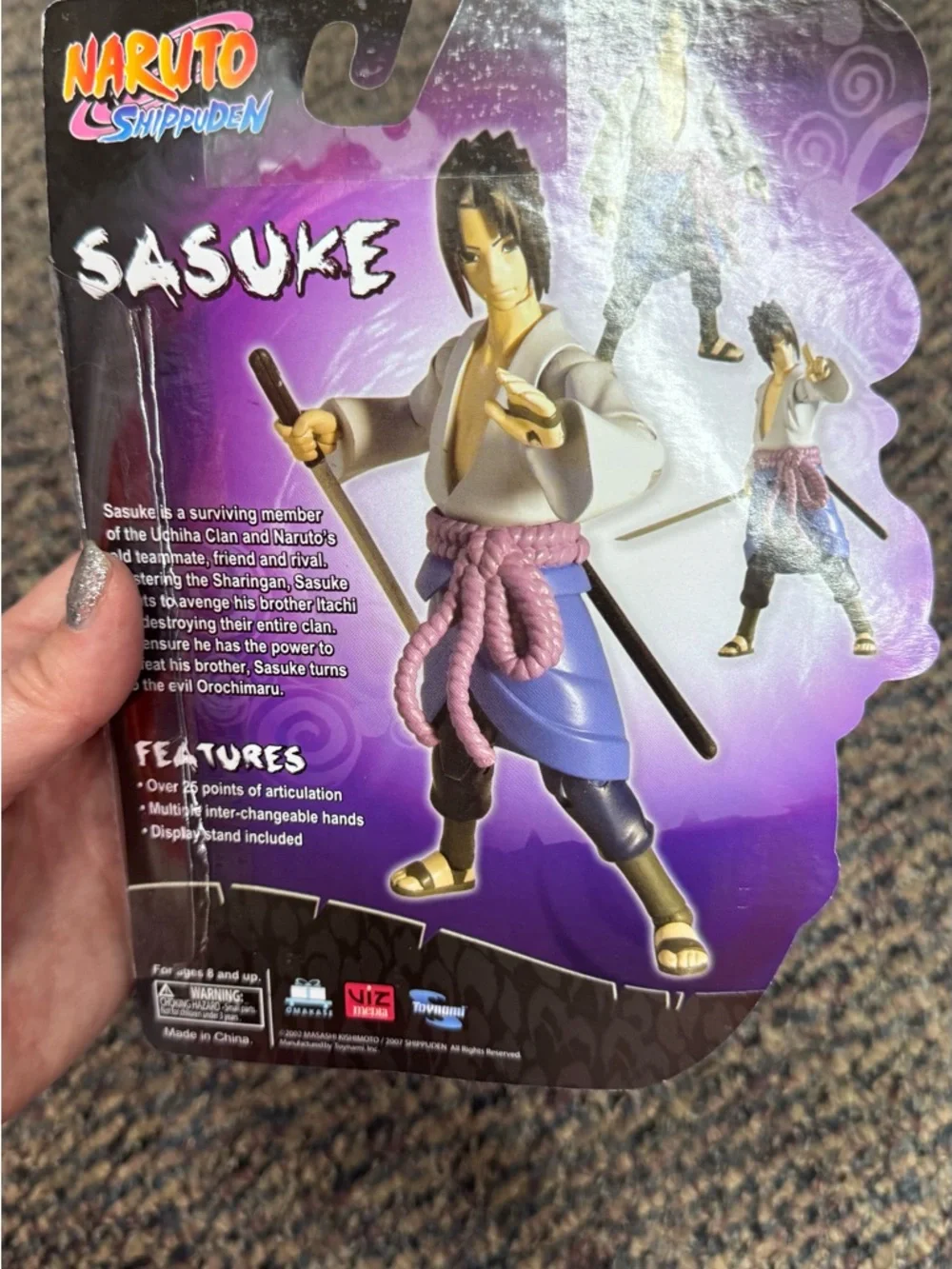 Toynami Naruto Shippuden SASUKE Action Figure